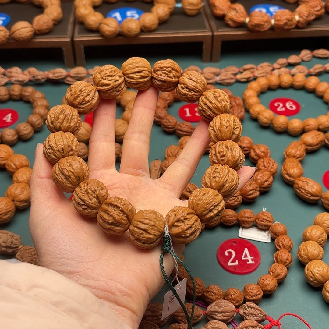 文玩核桃手串23尺寸西瓜筋