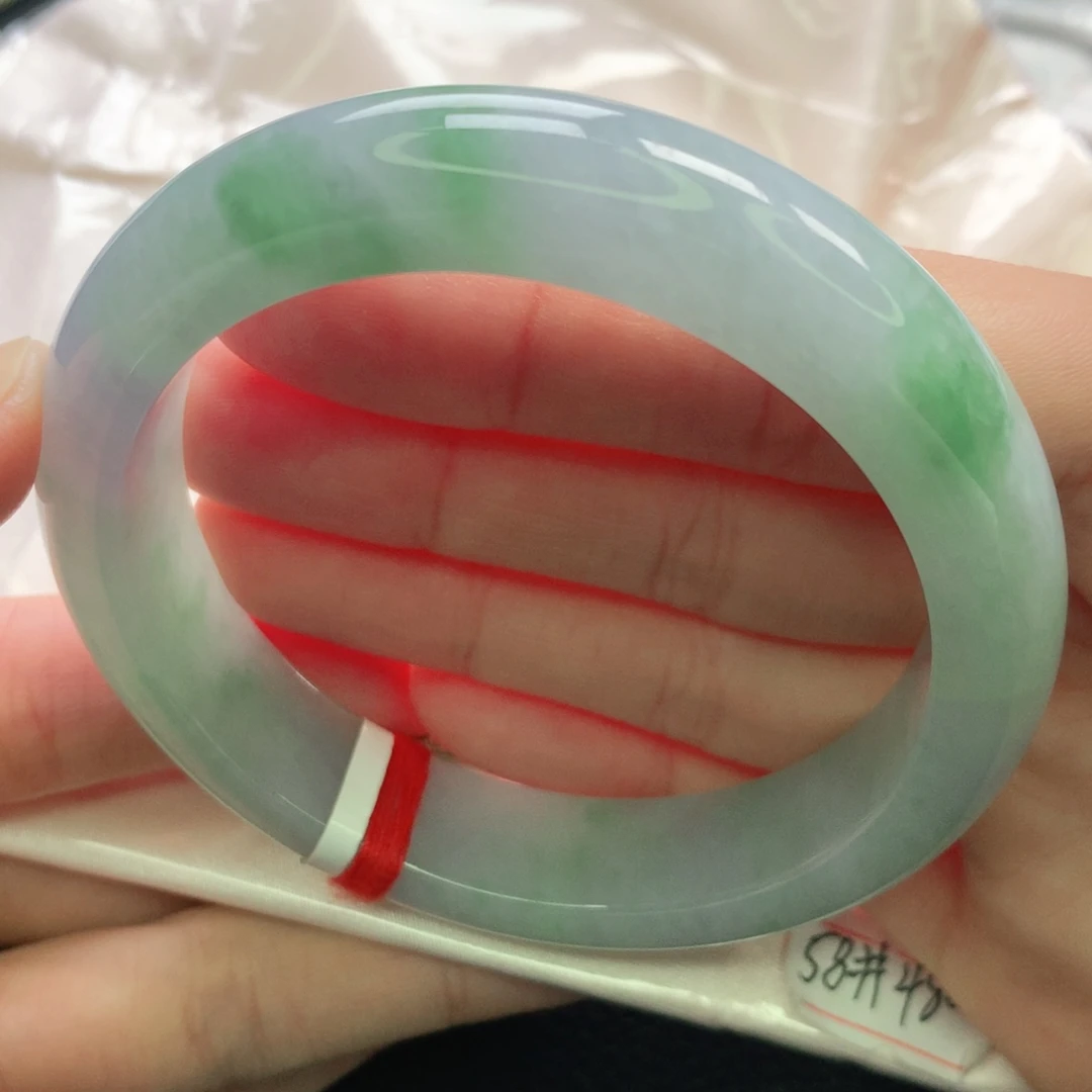 翡翠未镶嵌手镯缅甸5758