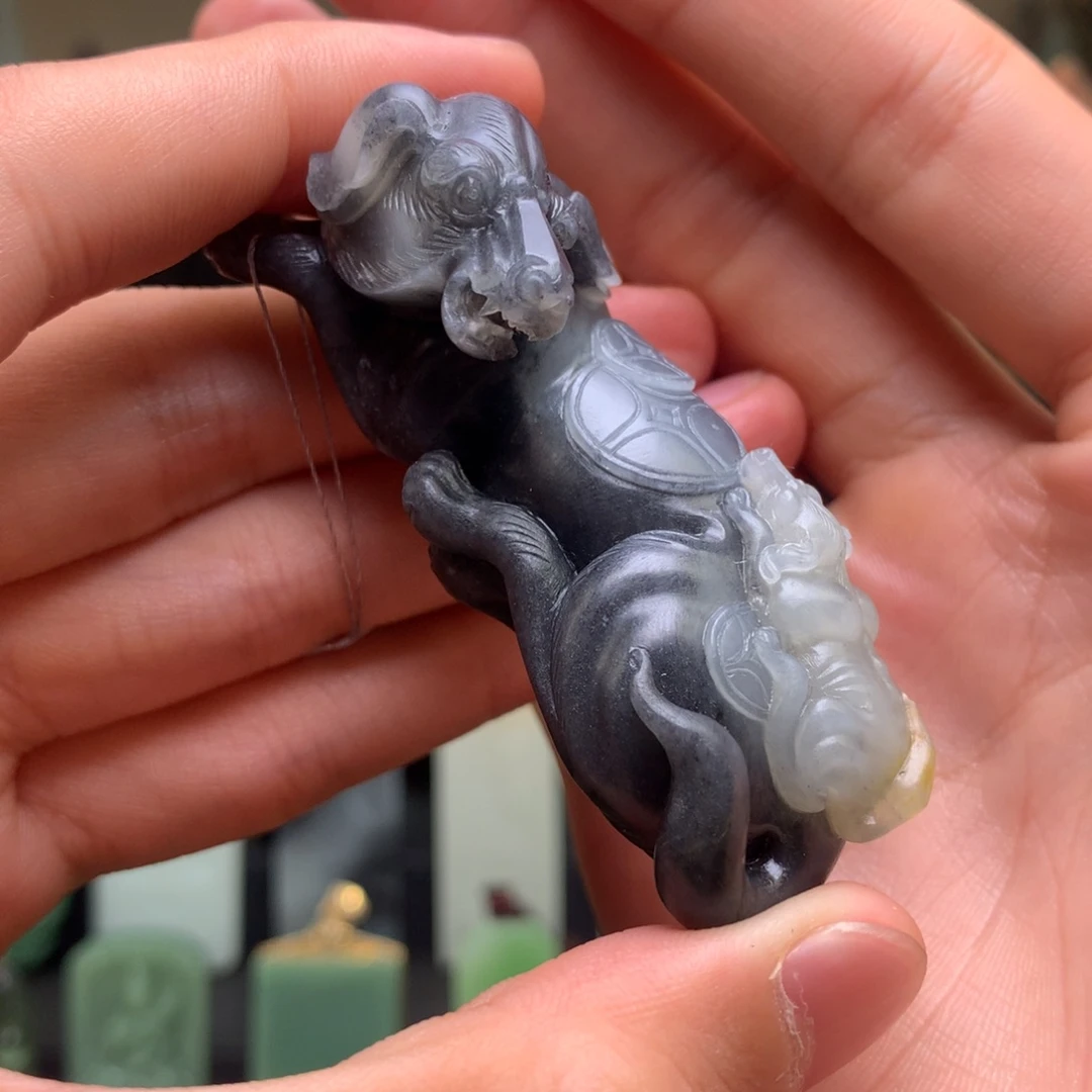 和田玉未镶嵌挂件M*