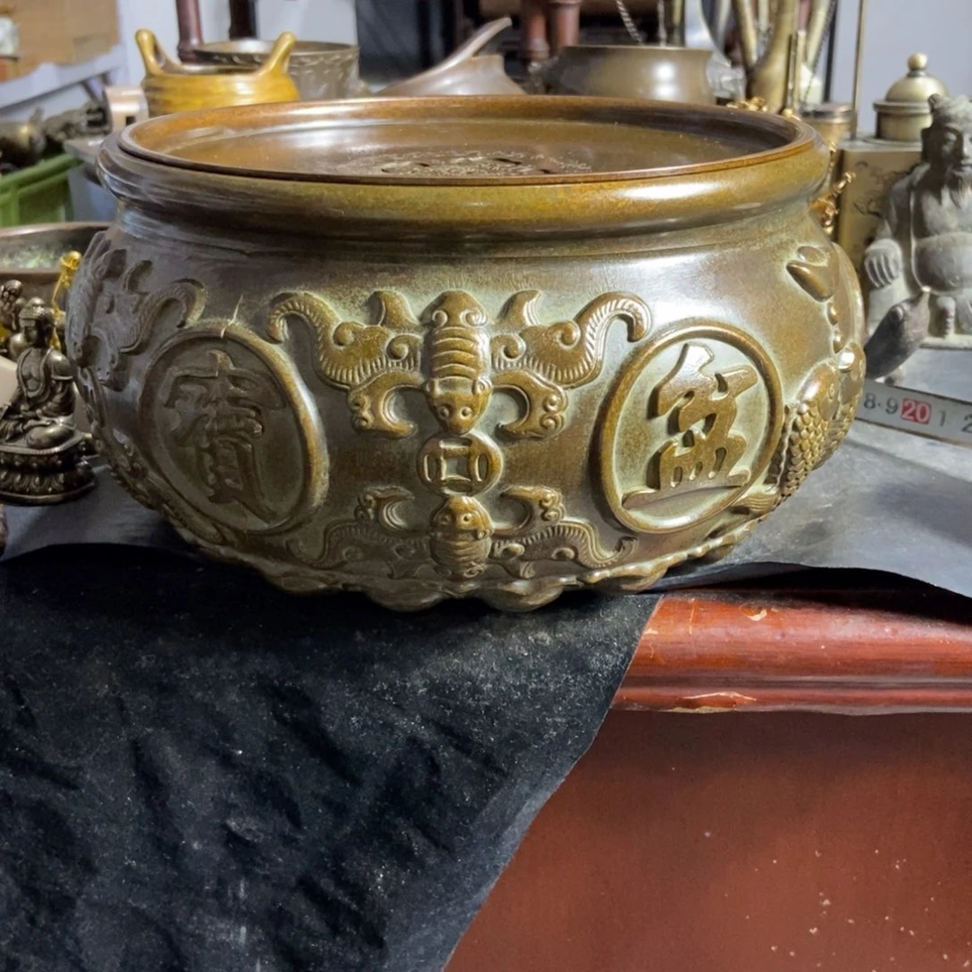 铜器工艺品摆件香炉摆件