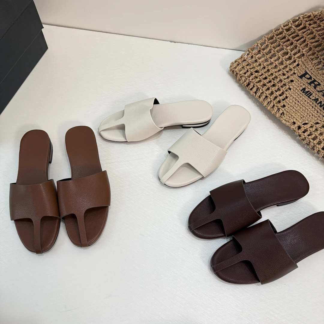 一字拖鞋平底低跟休闲圆头一字拖编织舒适方头凉拖鞋