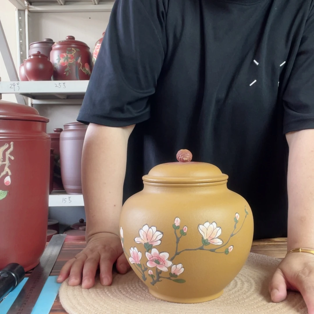 紫砂茶叶罐呱**来今天晚上