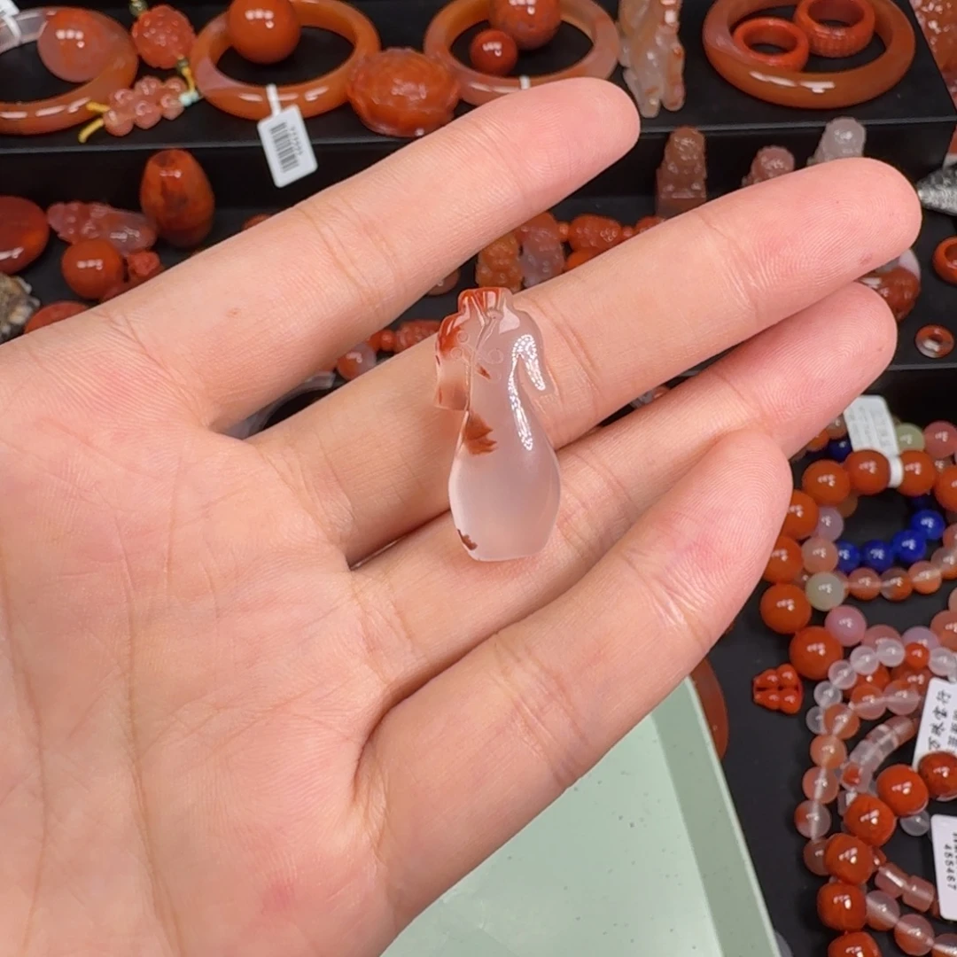 未镶嵌旗开得胜南红玛瑙