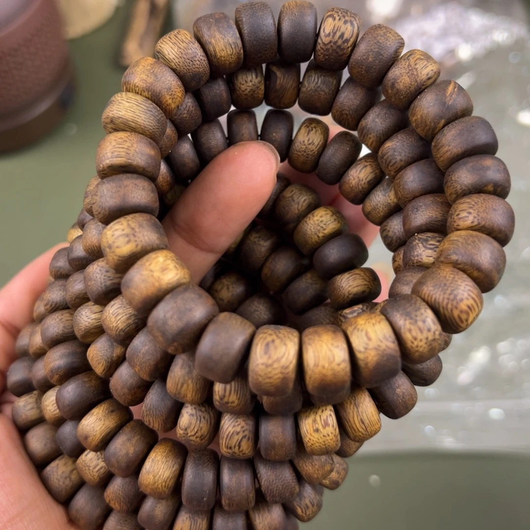 沉香手串张勺子算盘珠卡1.2/13g单圈多样性发一