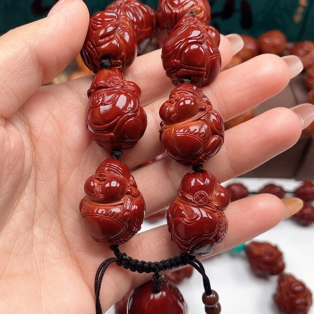 橄榄核手串你****呀财神手串