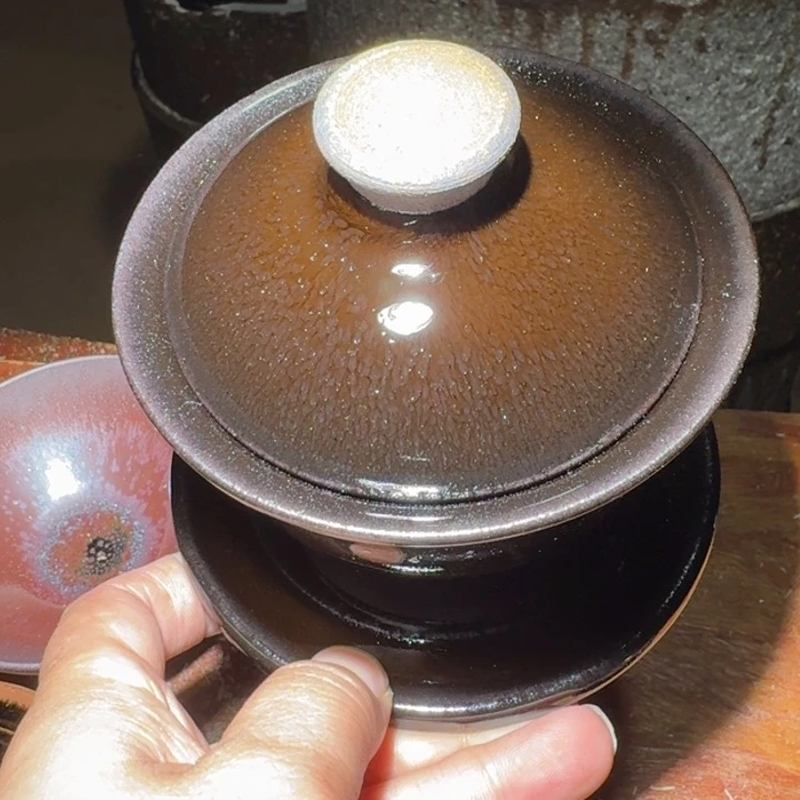 濤***哥小雨茶盏，手工柴烧