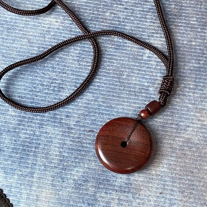 染料紫檀（血檀）平安扣