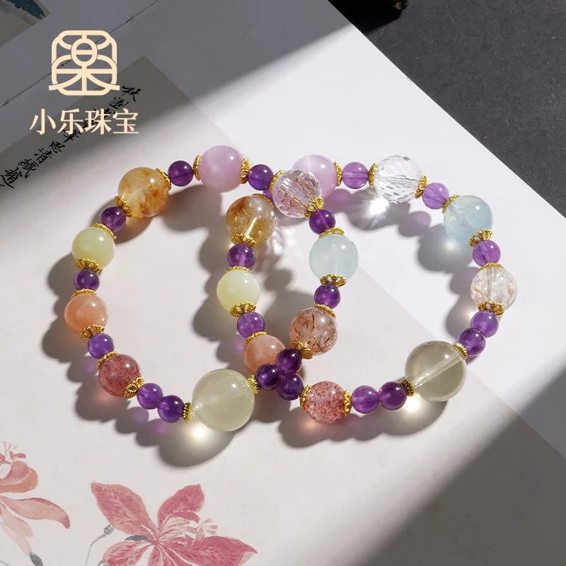 天然水晶多宝设计款女式手链多样性发一-10363
