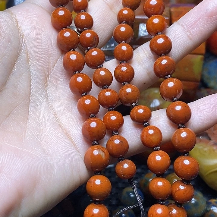 明***糕玛瑙/玉髓未镶嵌手链