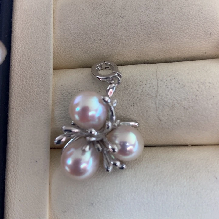 颈饰银S925镶嵌海水珍珠