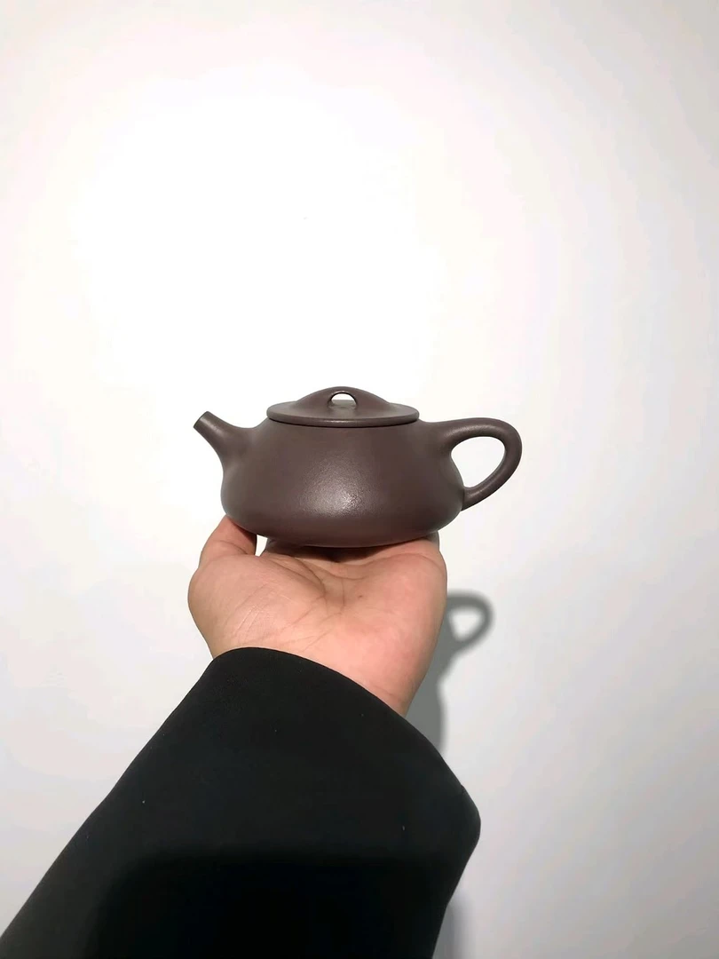 纯手工 小容量 250cc 天青泥 紫砂茶壶 景舟石瓢