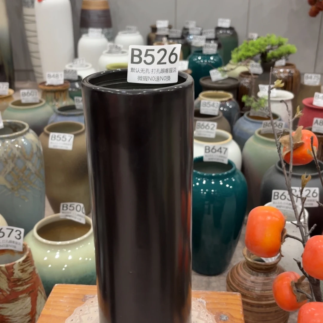 摆件瑕疵526 景德镇陶瓷花瓶高32口9.5