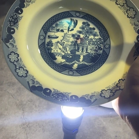 陶瓷8寸深盘一个老底