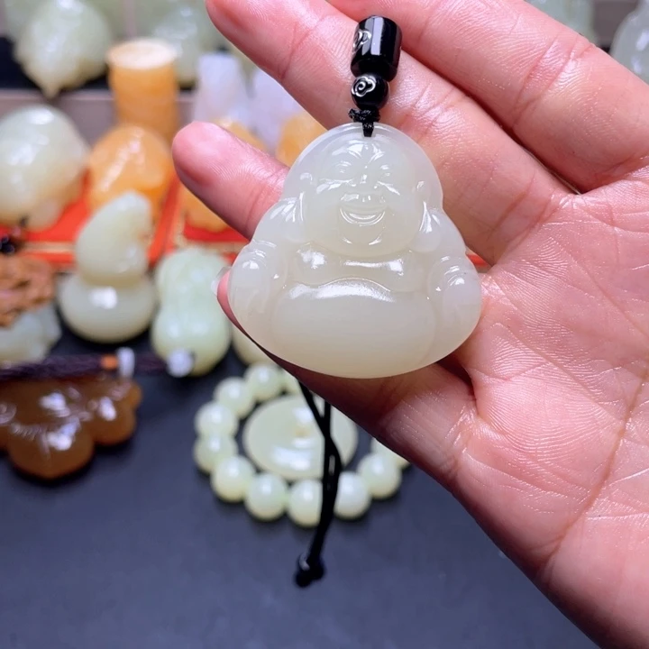 石材方解石玉吊坠