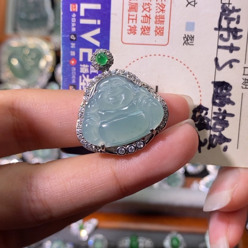 【闪购商品】翡翠未镶嵌颈饰天然