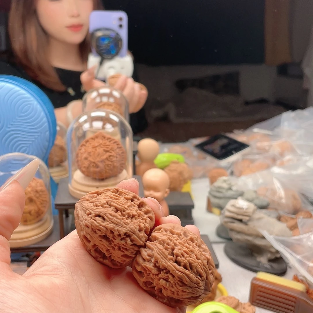 文玩核桃把件听****i37南将