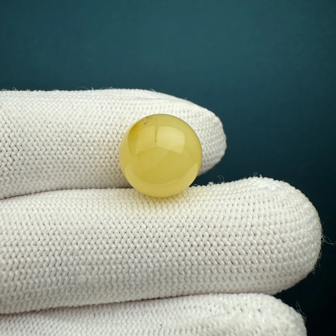 D3665天然蜜蜡 微瑕特价圆珠 13mm支持复检假一罚四