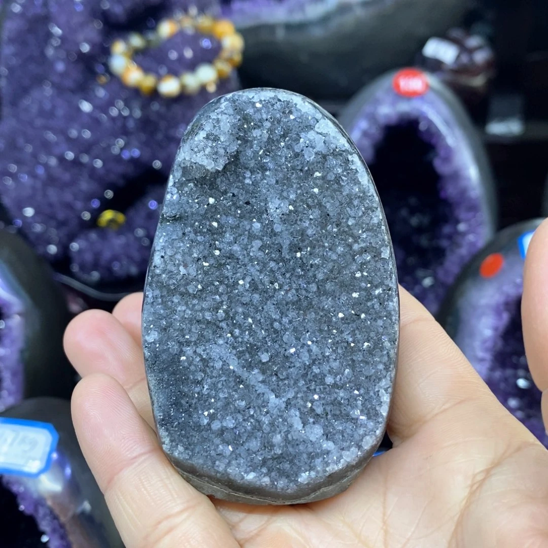 紫晶摆件未镶嵌莹