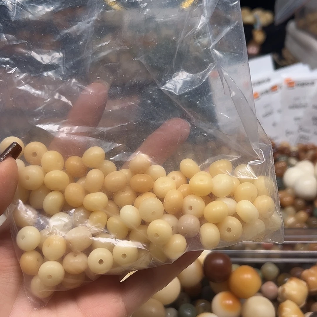 梧***物手串菩提根/象牙果卡12奶黄算盘