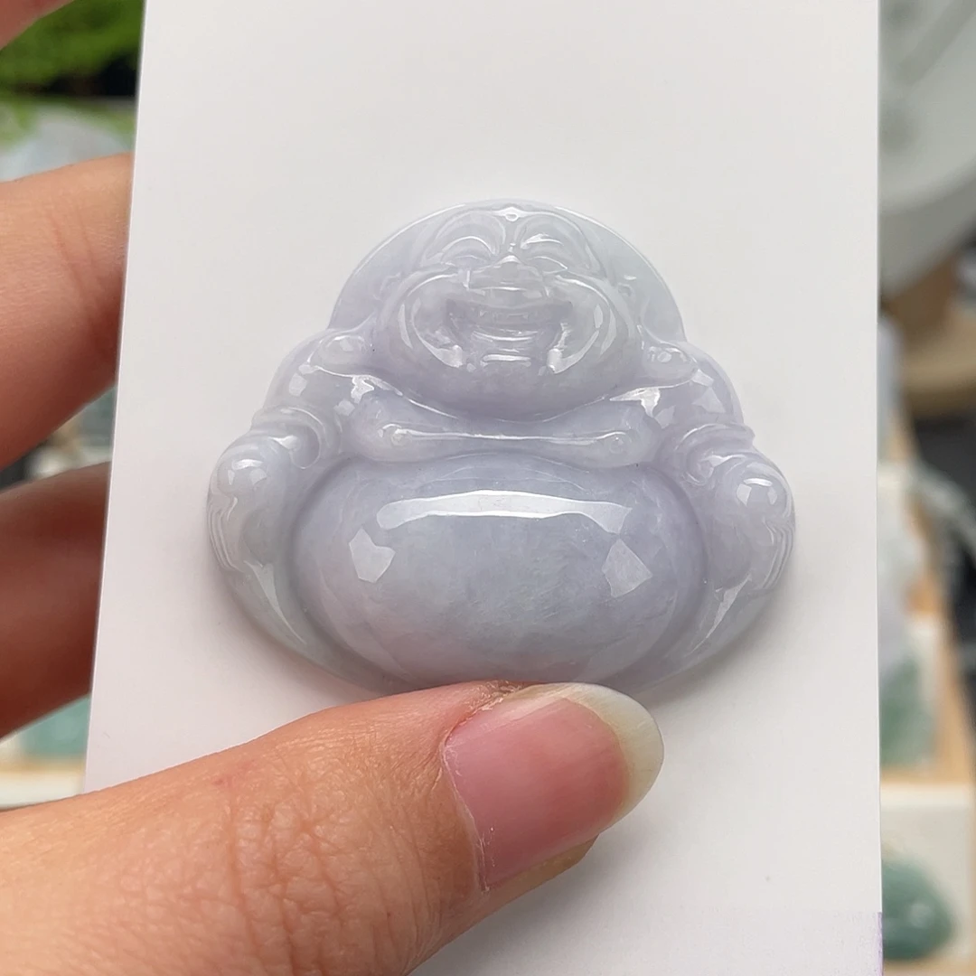 翡翠未镶嵌颈饰佛公