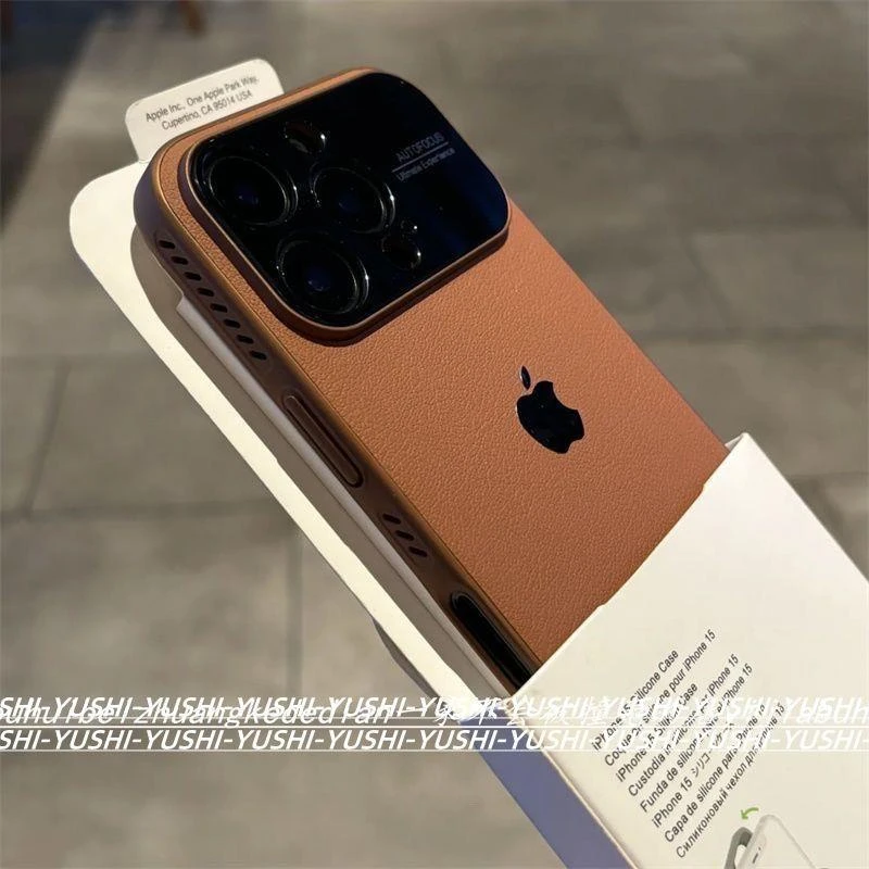 高级大视窗精孔散热适用于iphone16pro手机壳素皮15pro磁吸14pro