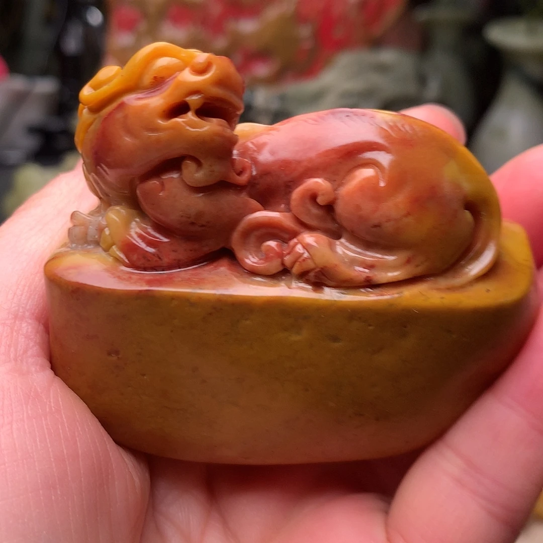 昌化石田黄石闲章