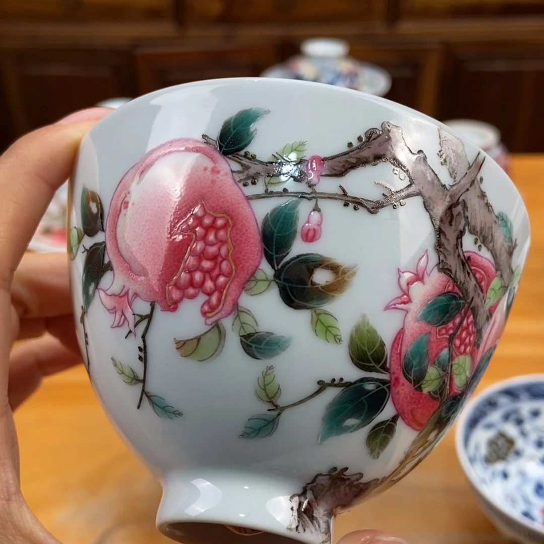 手绘现代茶具非古董