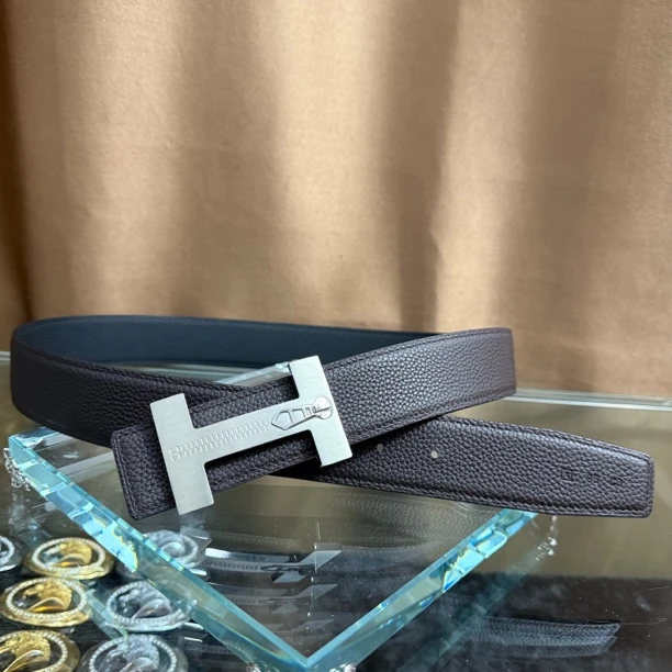 新款皮带男士头层牛皮腰带青中年H扣工字扣百搭高档送礼商务韩潮