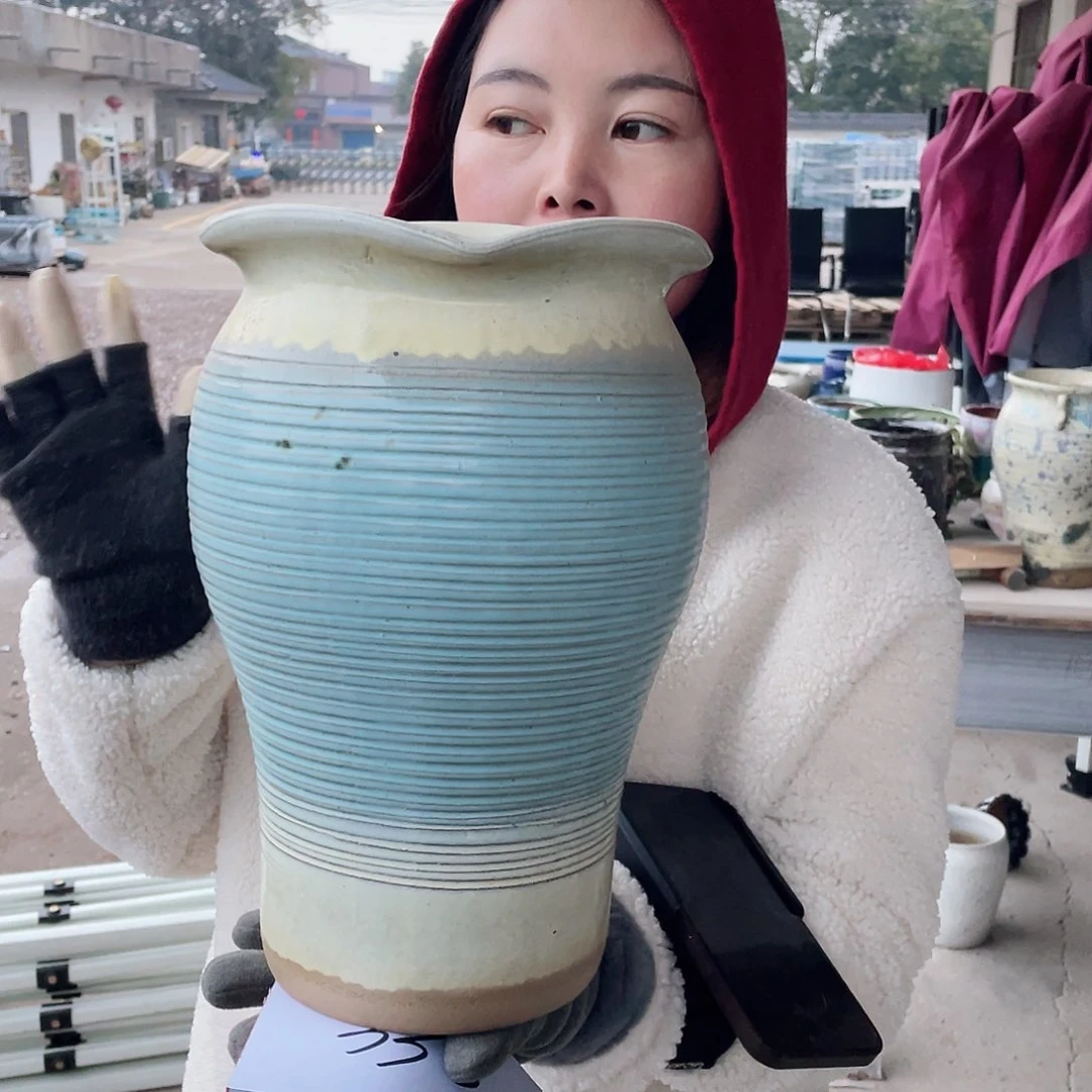 红陶王嫂花盆0212-330