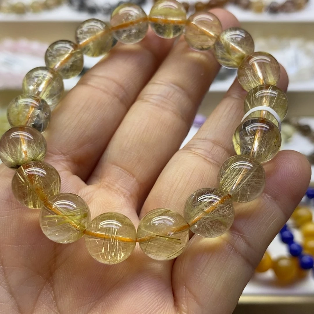 水晶手链未镶嵌金发晶11m