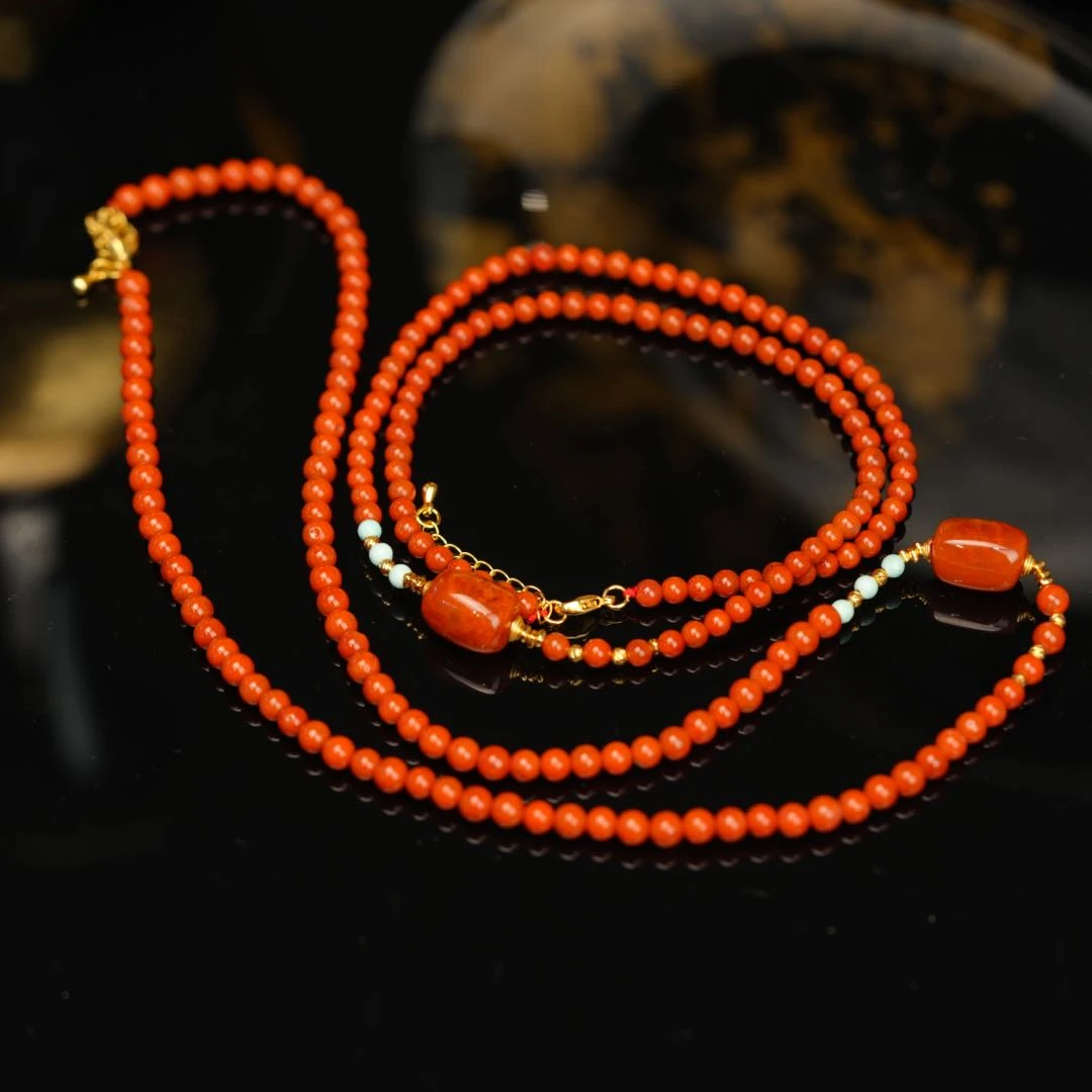 【初见甄选】南红项链7-1CH361X7【多样性发一件】