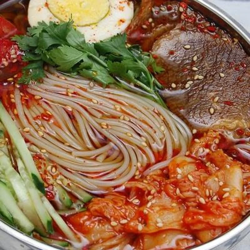 韩恩彩东北大冷面570g小麦荞麦朝鲜延吉韩式风味酸甜方便免煮冷面