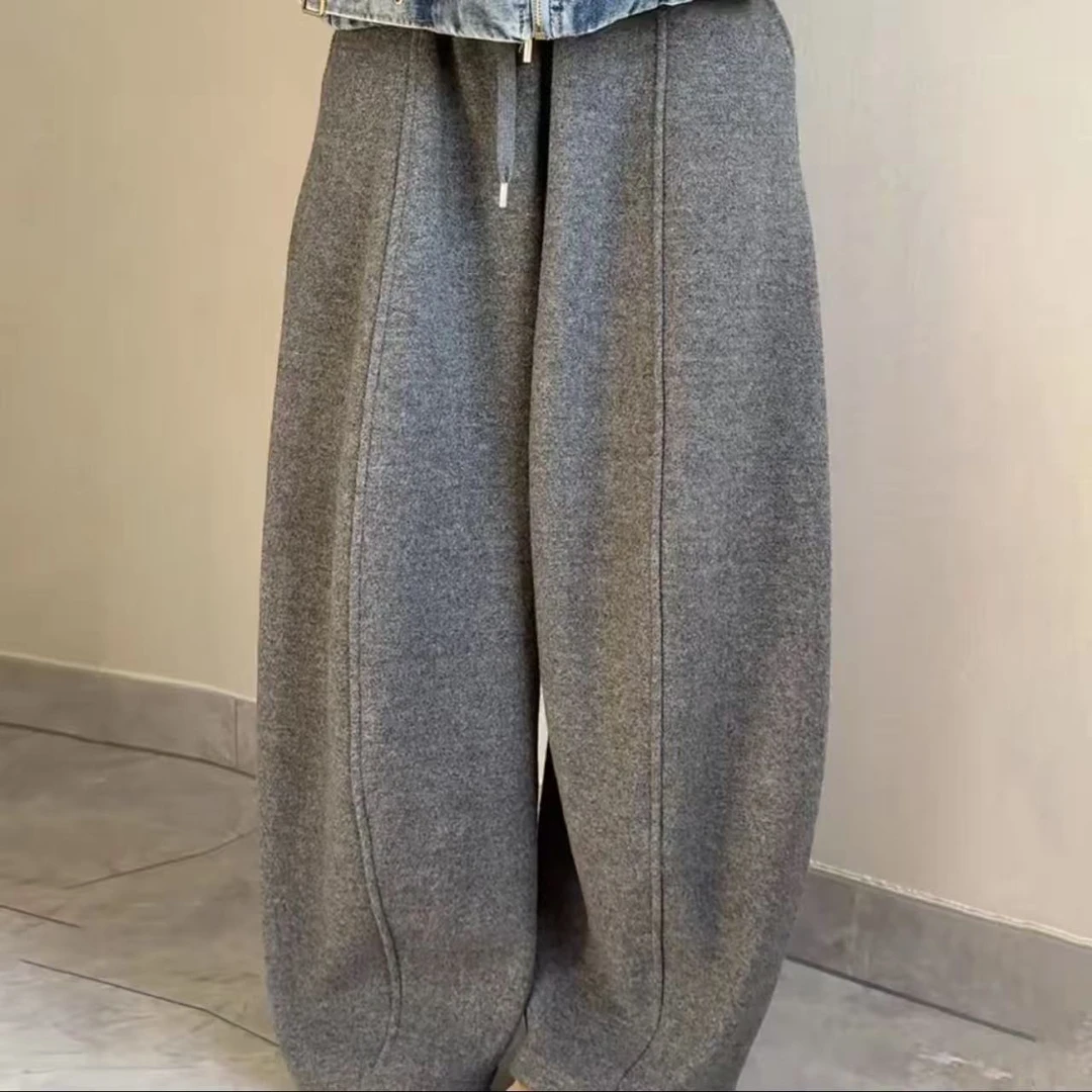 小米那 青花瓷加厚绒弯刀裤25217【裤长99cm】