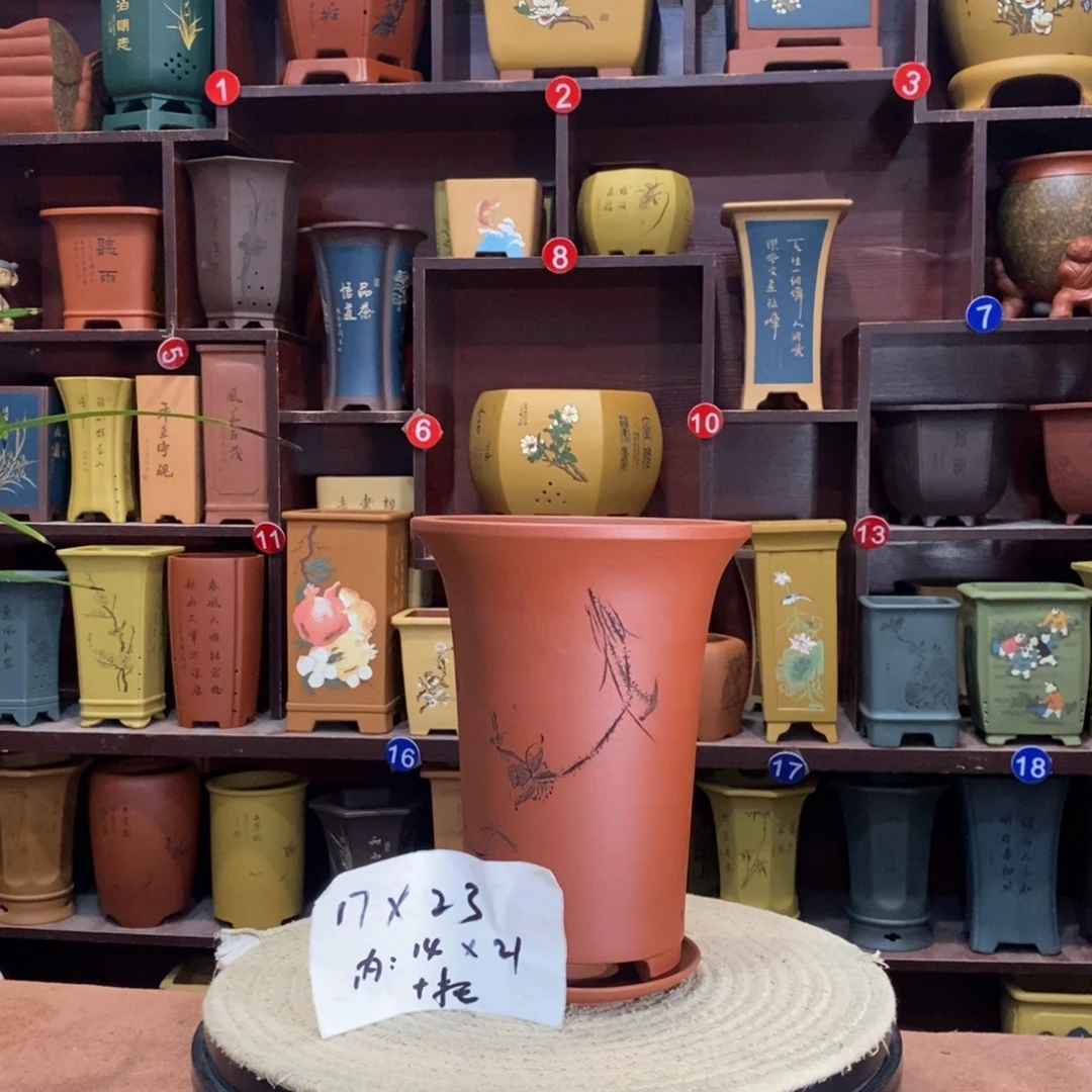 紫砂艺术紫砂花盆