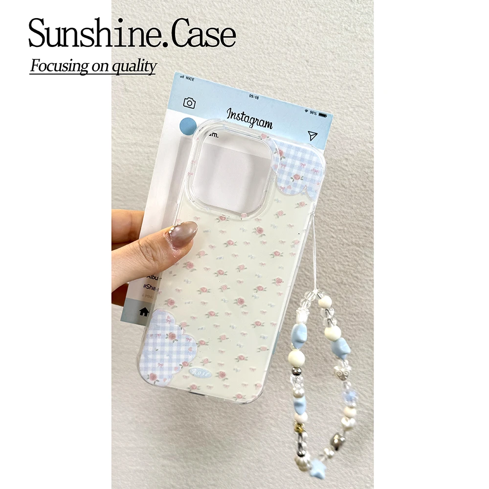 碎花IMD手机壳适用苹果华为vivo小米oppo女款iphone16/15