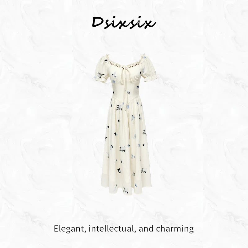 Yeah Me/也觅  原创设计气质时尚显瘦收腰小众连衣裙-55618Q