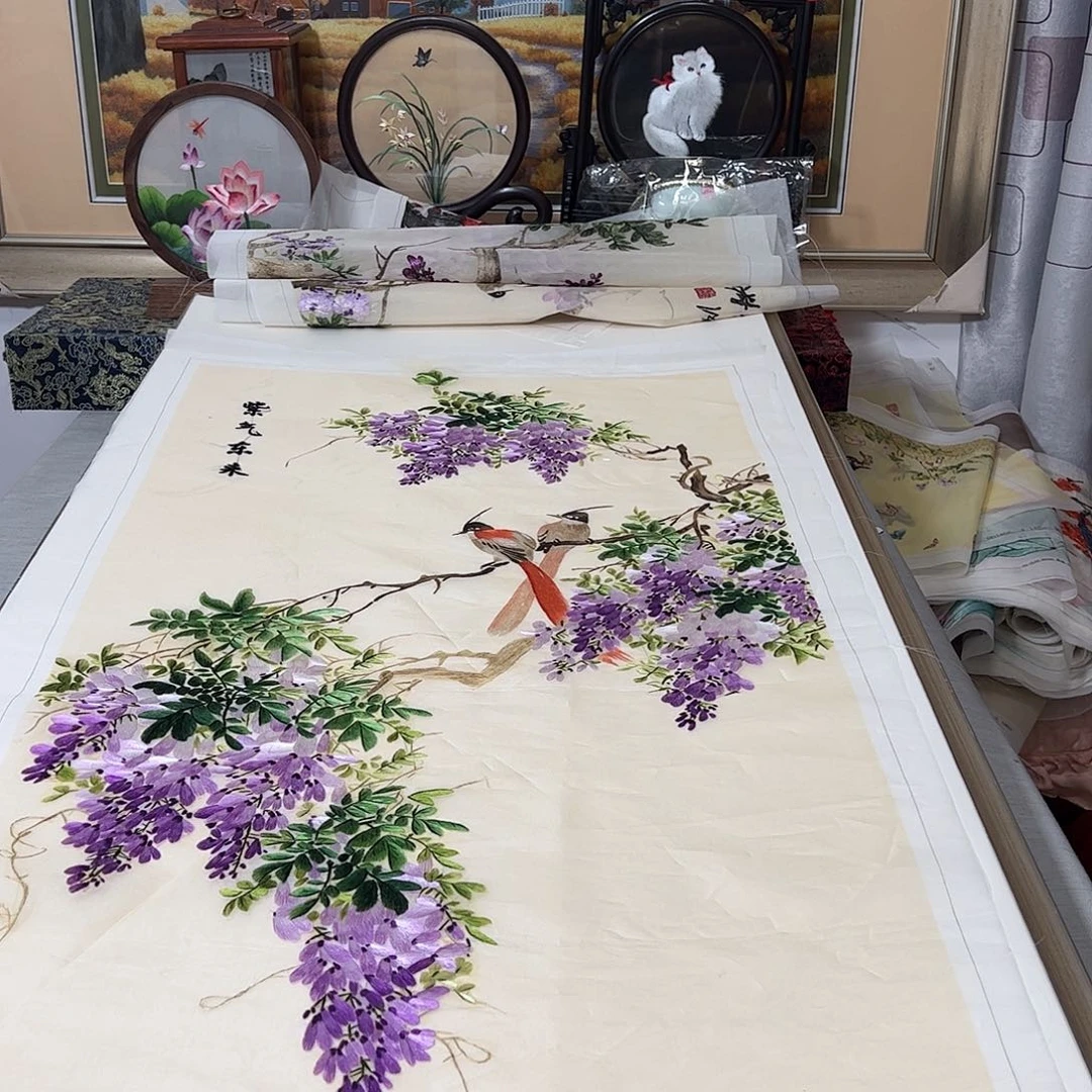 刺绣用****0纯手工刺绣画