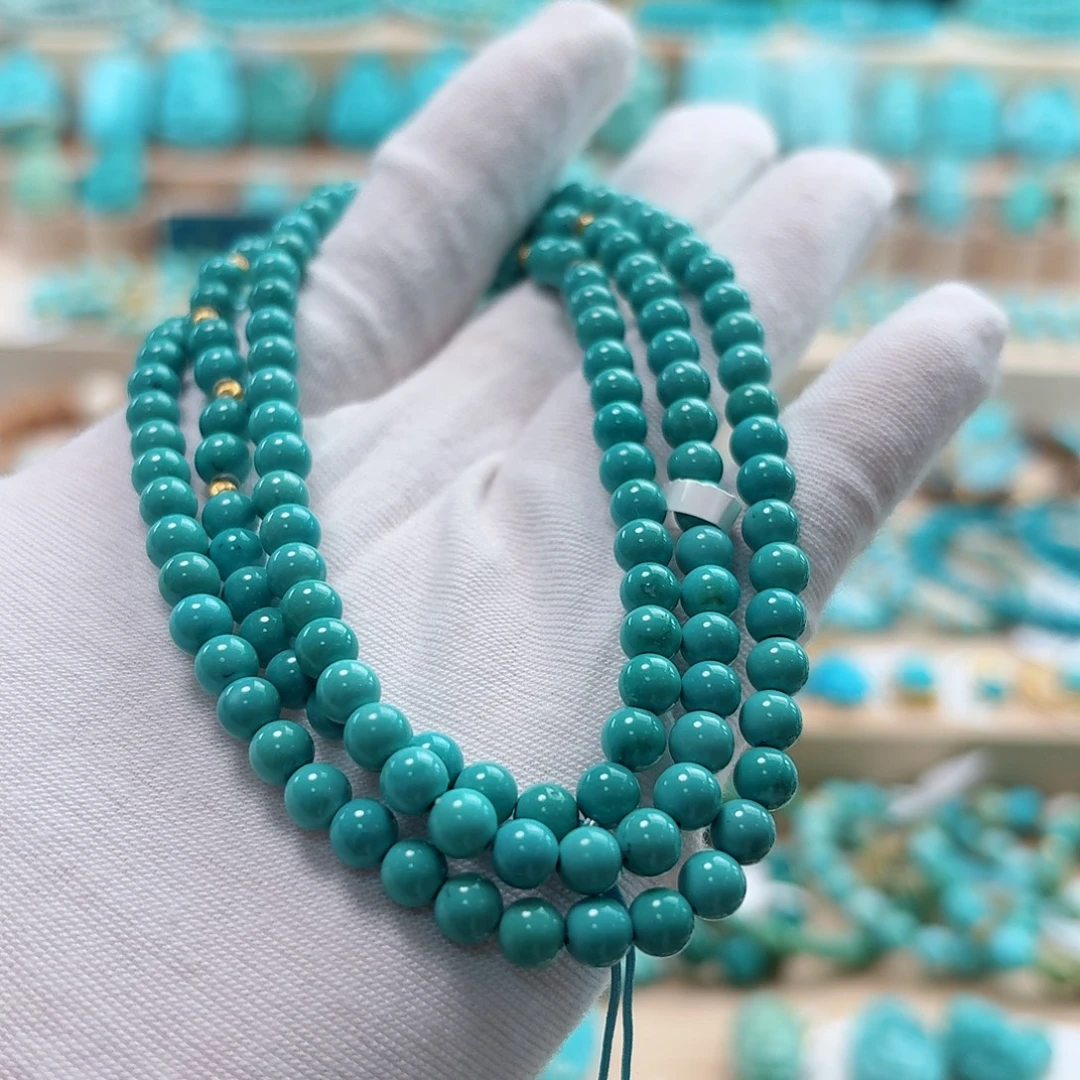 绿松石18K金镶嵌珠宝奇石