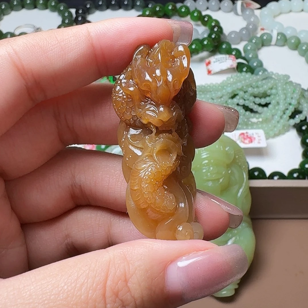 A***n和田玉未镶嵌手链金山糖