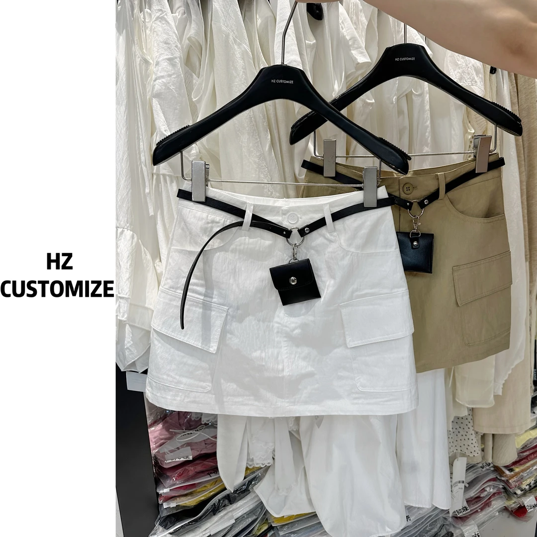 惠惠子甄选【工装配腰包半身裙】夏季新款时尚百搭配腰包高腰短裙