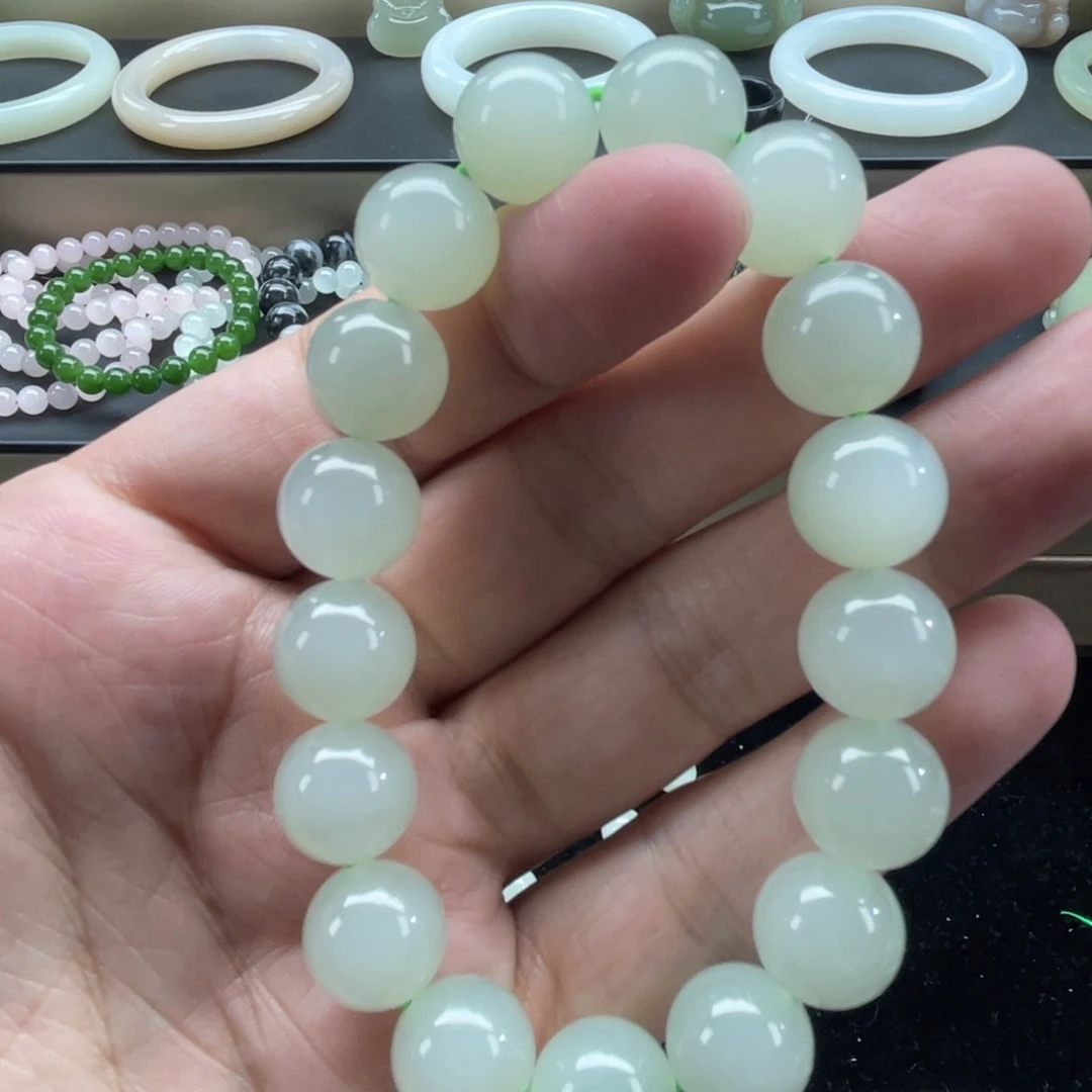 和田玉未镶嵌手链