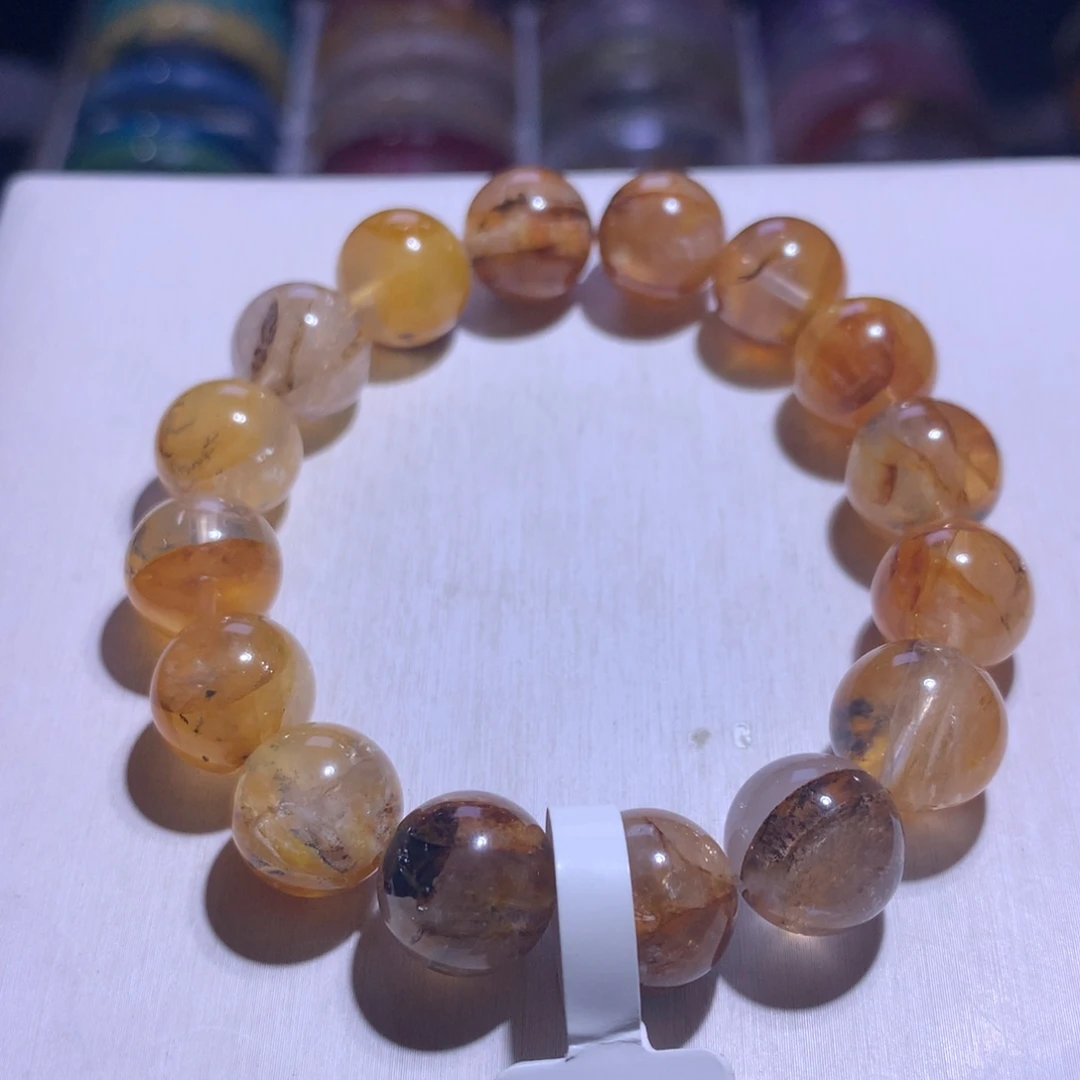 水晶银S925镶嵌手串小树胶花13.3m