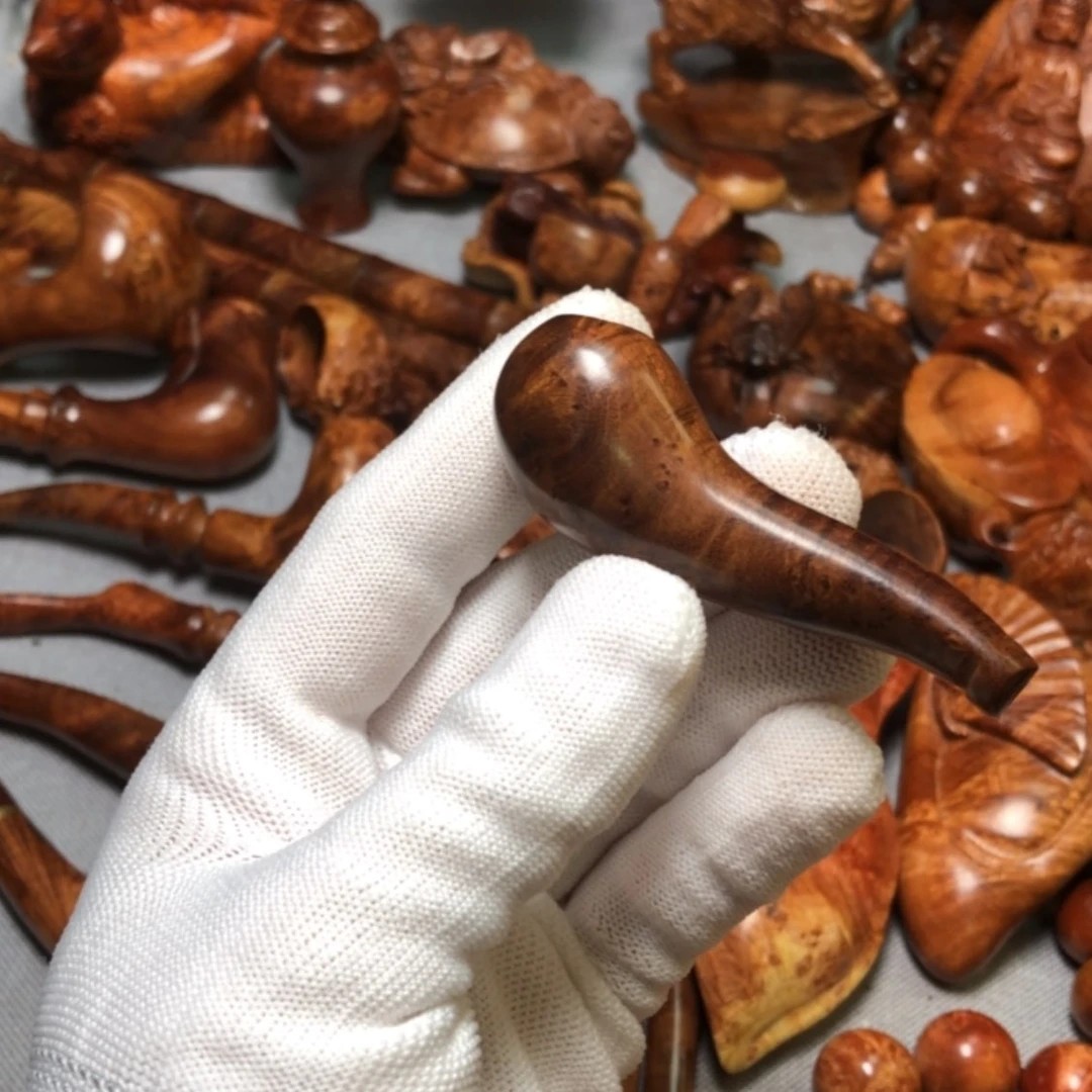 【闪购商品】木麻梨疙瘩火琉璃手把件