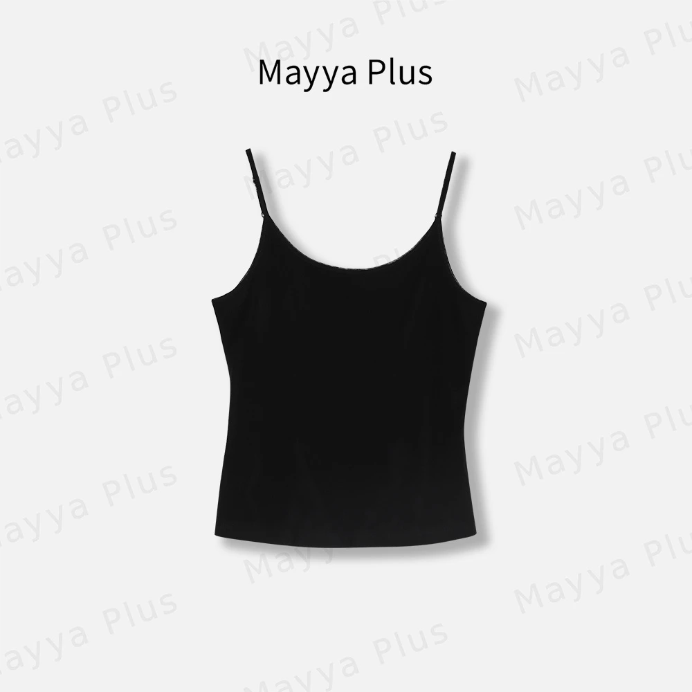 【丝袜背心】Mayya Plus麦芽定制白色吊带背心内搭小众美背32526206