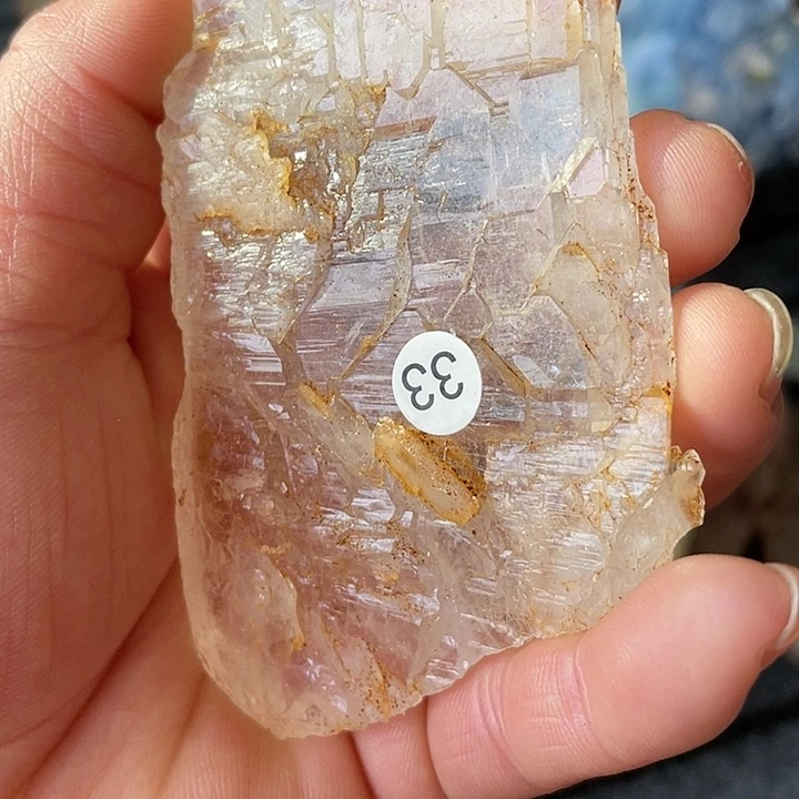 水晶耳饰未镶嵌深**深水晶