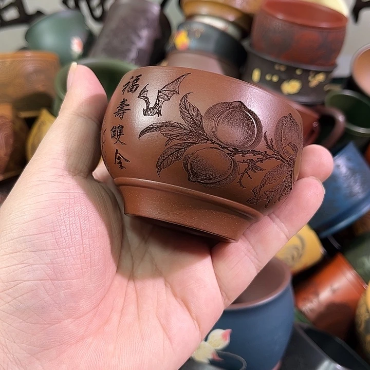 茶杯紫砂全手工紫砂主人杯