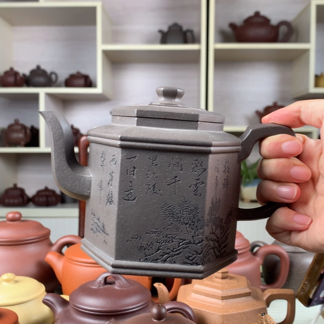 沧***海茶壶紫砂紫砂壶半手工