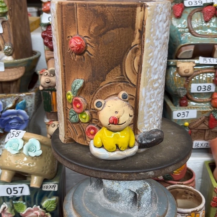 紫砂花盆粗陶材质多肉花盆