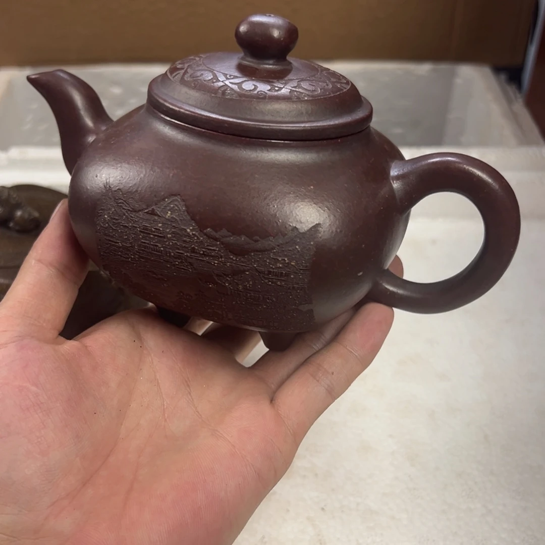紫砂茶壶宜兴原矿紫砂壶500毫升容量