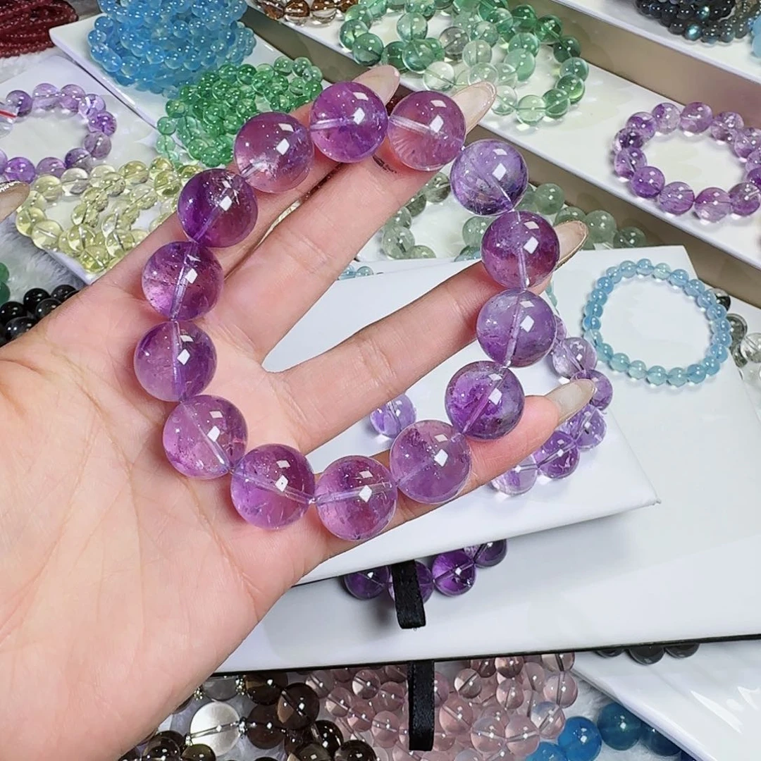 水晶手链未镶嵌花*.紫阿塞16